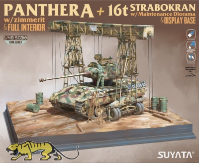 Panther Ausf. A + 16t Strabokran + Display Base - 1/48