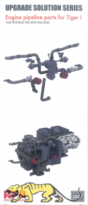 Engine Pipeline parts for Tiger I - Upgrade Solutions für Rye Field Model RM-5003 & RM-5025 - 1:35