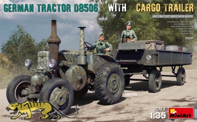 Lanz Bulldog D8506 - Traktor / Schlepper mit Anhänger - 1:35