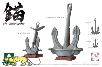 IJN Yamato - Anker-Set / Anchors - 1:16