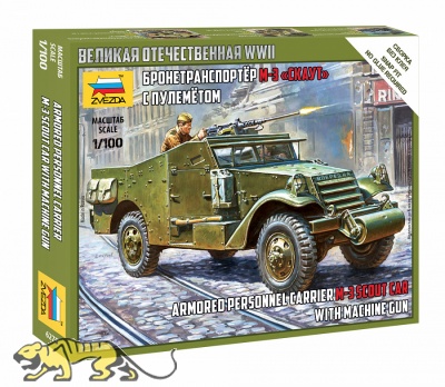 Soviet M3 Scout Car with Machine Gun - WWII - 1/100