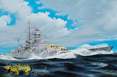 Deutsches Schlachtschiff Gneisenau - 1:200