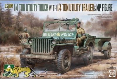 US Army 1/4 ton Utility Truck with 1/4 ton Utility Trailer - 1/35
