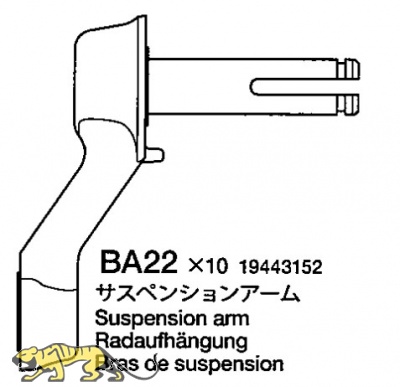 Schwingarmbeutel (BA22 x10) für Tamiya M551 Sheridan (56043) - 1:16