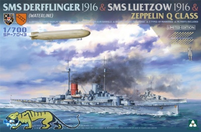 SMS Derfflinger & SMS Luetzow - 1916 & Q-Class Zeppelin - Limited Edition - 1:700