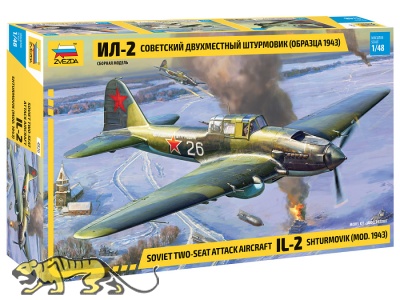 IL-2 Shturmovik - Sowjetisches Schlachtflugzeug - Modell 1943 - 1:48