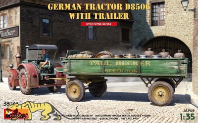 Lanz Bulldog D8506 - Traktor / Schlepper mit Anhänger - 1:35