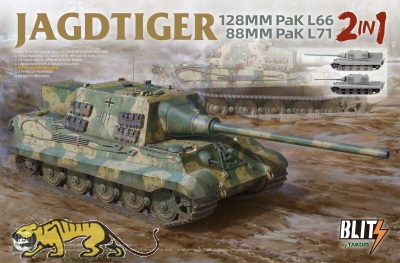 Jagdtiger 128mm PaK L/66  / 88mm PaK L/71 - 2in1 - 1:35