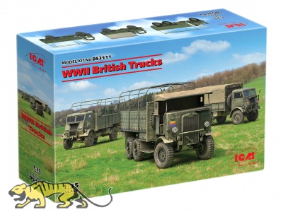 WWII British Trucks - Set of 3 Trucks - 1/35