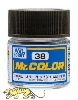 Mr. Color C38 - Olive Drab 2 - Flat - 10ml