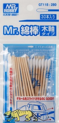Mr. Cotton Swab - Wooden Stick - 30 pcs.
