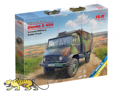 Unimog S404 - Bundeswehr mit Funkkoffer - 1:35