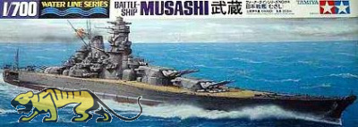 Musashi - Japanese Battleship - Water Line Series - 1/700