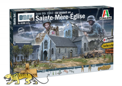 Battle of Normandy - Sainte-Mère-Eglise - 6 June 1944 - Diorama Set - 1/72