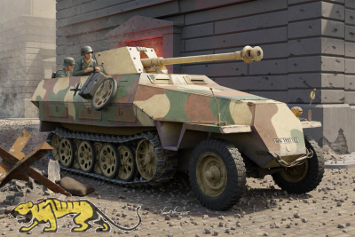 Sd.Kfz. 251/22 Ausf. D mit 7,5cm PaK 40 L/46 - Pakwagen - 1:16
