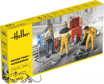 Racing Team + Accessories - 1:24