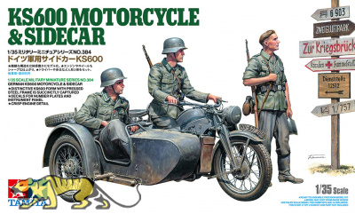 German KS600 Motorcycle & Sidecar - 1/35