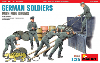 Deutsche Soldaten mit Fässern - 1:35