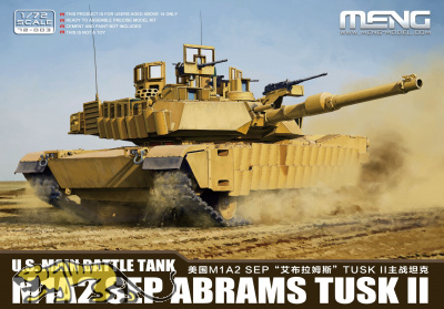 M1A2 SEP Abrams TUSK II - US Main Battle Tank - 1/72