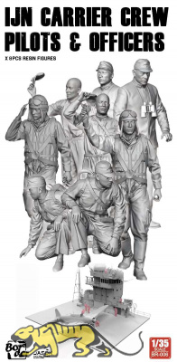 IJN Carrier Crew - Pilots and Officers - Figure Set - 1/35