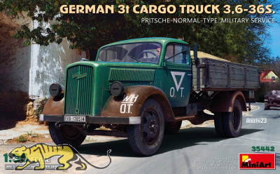 Deutscher 3t LKW 3,6-36S mit Pritsche - 1:35