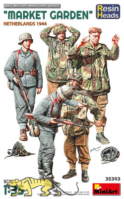 Market Garden - Niederlande 1944 - mit Resin-Köpfen - 1:35
