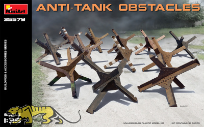 Anti-Tank Obstacles - 12pcs. - 1/35