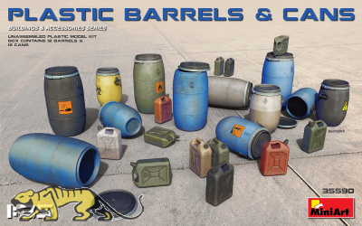 Kunststofffässer und Kanister / Plastic Barrels & Cans - 1:35