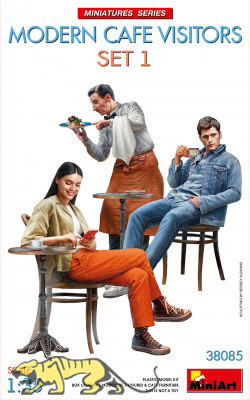 Cafe Besucher - Modern - Set 1 / Modern Cafe Visitors - Set 1 - 1:35