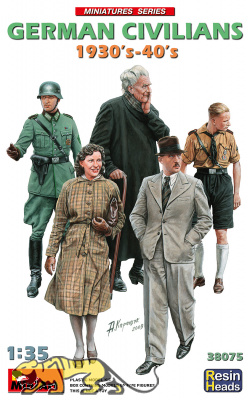 German Civilians - 1930 - 1940s - with Resin heads - 1/35