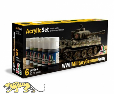 Italeri Acrylic Set WWII Military Colors German Army