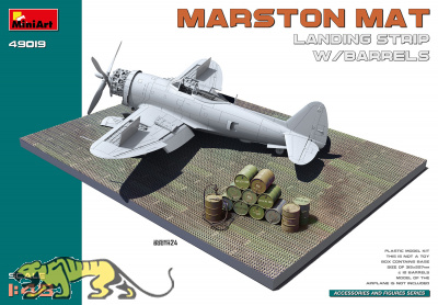 Marston Mat - Landing Strip with Barrels - 1/48