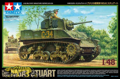 US M5A1 Stuart Light Tank - 1:48
