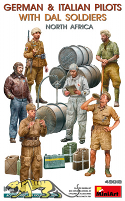 German & Italian Pilots with DAL Soldiers - North Africa - 1/48