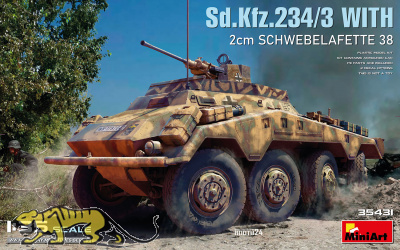 Sd.Kfz. 234/3 - mit 2cm Schwebelafette 38 - 1:35