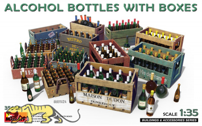 Alcohol Bottles with Boxes - 1/35
