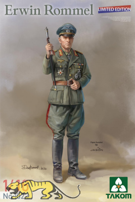 Erwin Rommel - Deutscher Generalfeldmarschall - Limited Edition - 1:16
