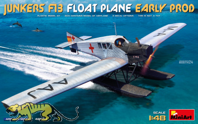Junkers F13 Wasserflugzeug - frühe Produktion - 1:48