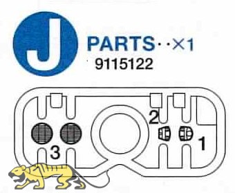 J Teile (J1-J3) für Tamiya 56014, 56016, 56032