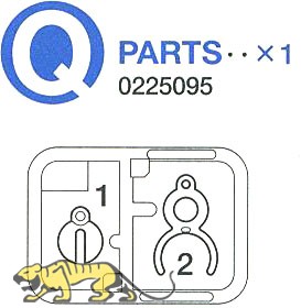 Q Parts (Q1-Q2) for Tamiya 56014 and 56016 1:16