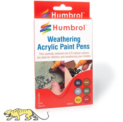 Weathering Acrylic Paint Pens - 6 pcs.