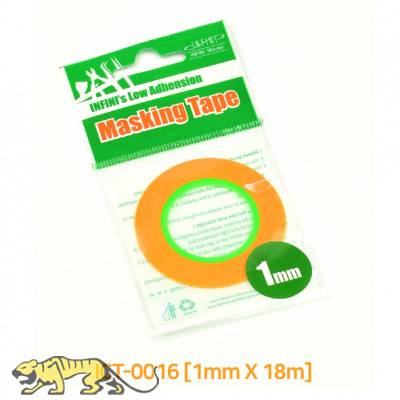 Maskierband 1mm – 18 m - Flexibles Abklebeband für Modellbau & Airbrush