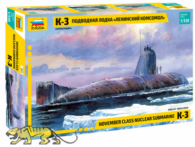 K-3 - Soviet Nuclear Submarine - 1/350
