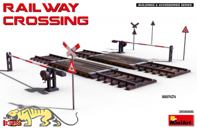 Bahnübergang / Railway Crossing - 1:35