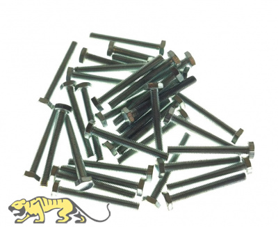 Sechskantschrauben M3 x 25 mm Flachkopfschrauben DIN 933 - 35 Stück
