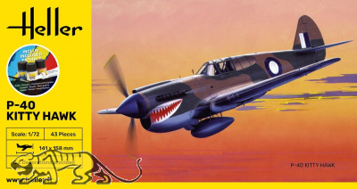 STARTER KIT P-40 Kitty Hawk - 1:72