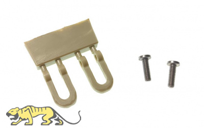 Towing Shackles Tiger I - forged version (2 pcs with flathead bolt) - 1/16