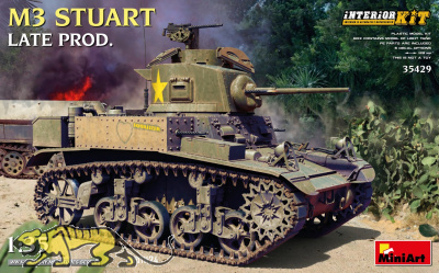 M3 Stuart - Late Production - mit Interieur - 1:35