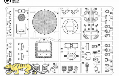 Q Teile (Q1-Q40) für Tamiya Leopard 2A7V – 56046 / 56047 - 1:16