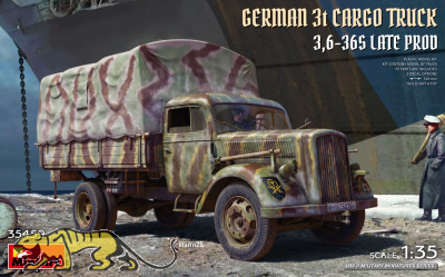 Deutscher 3t LKW 3,6-36S späte Produktion - 1:35